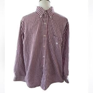 Chaps‎ Ralph Lauren Vintage Cotton Button Down Plaid Shirt Men's Size Large